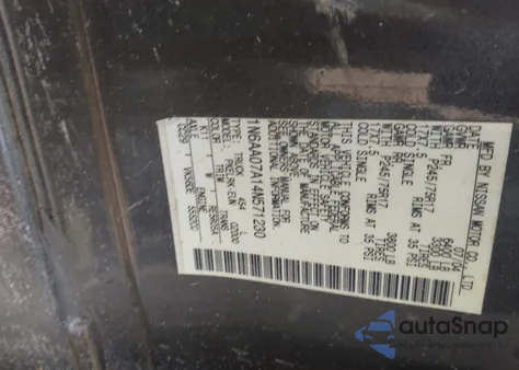 2004 Nissan Titan Xe from USA, damaged, VIN 1N6AA07A14N571230